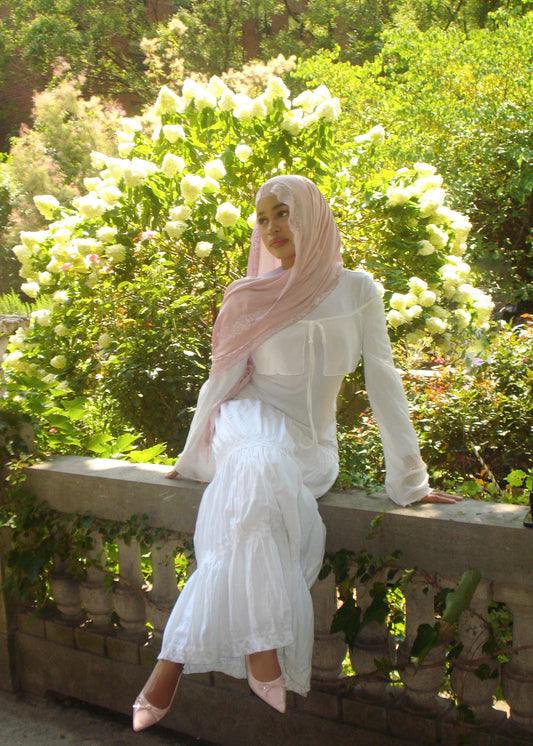 Orchid Modal Lace scarf