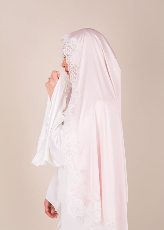 Amour satin Full lace Scarf