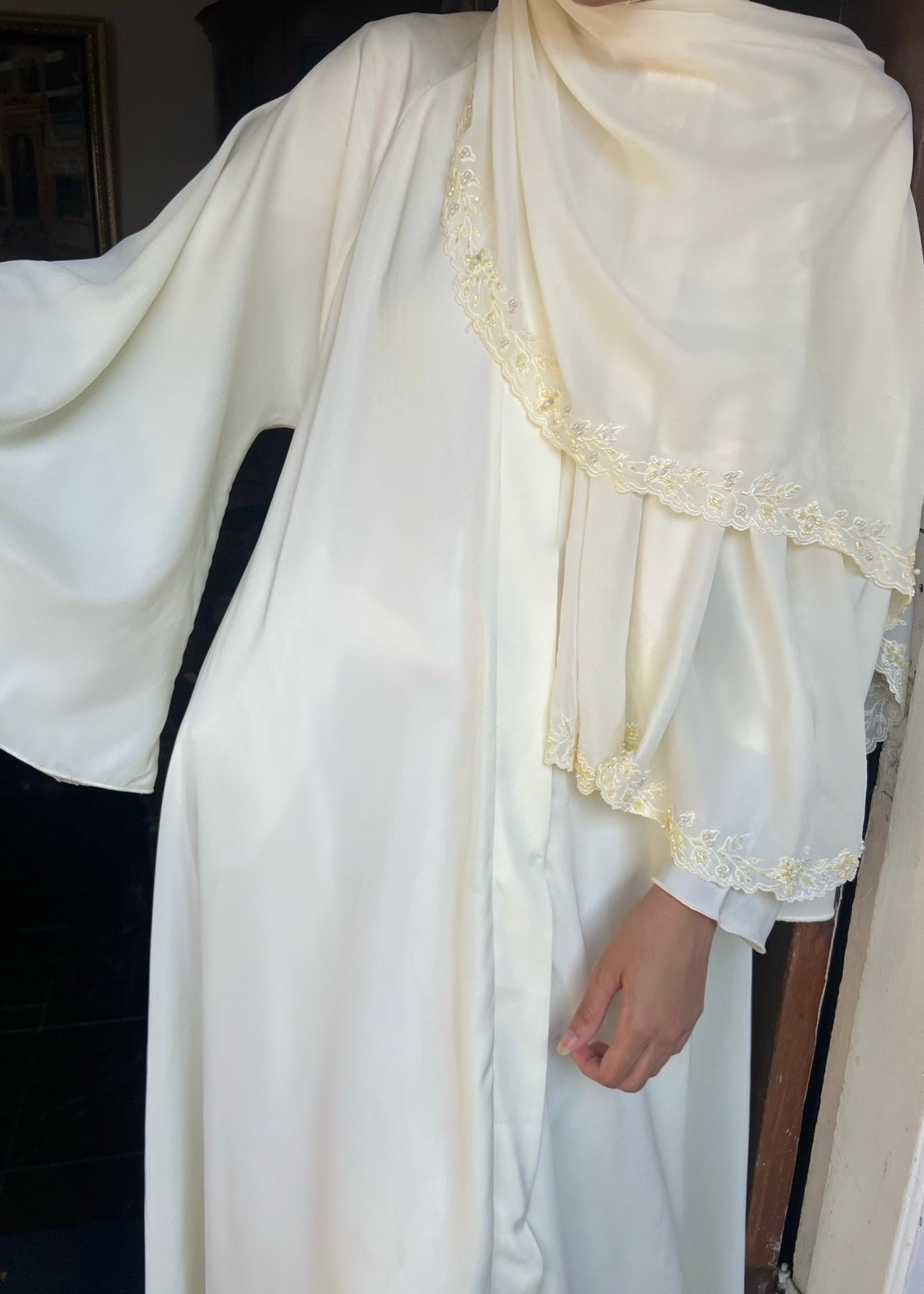 Butter beaded hijab