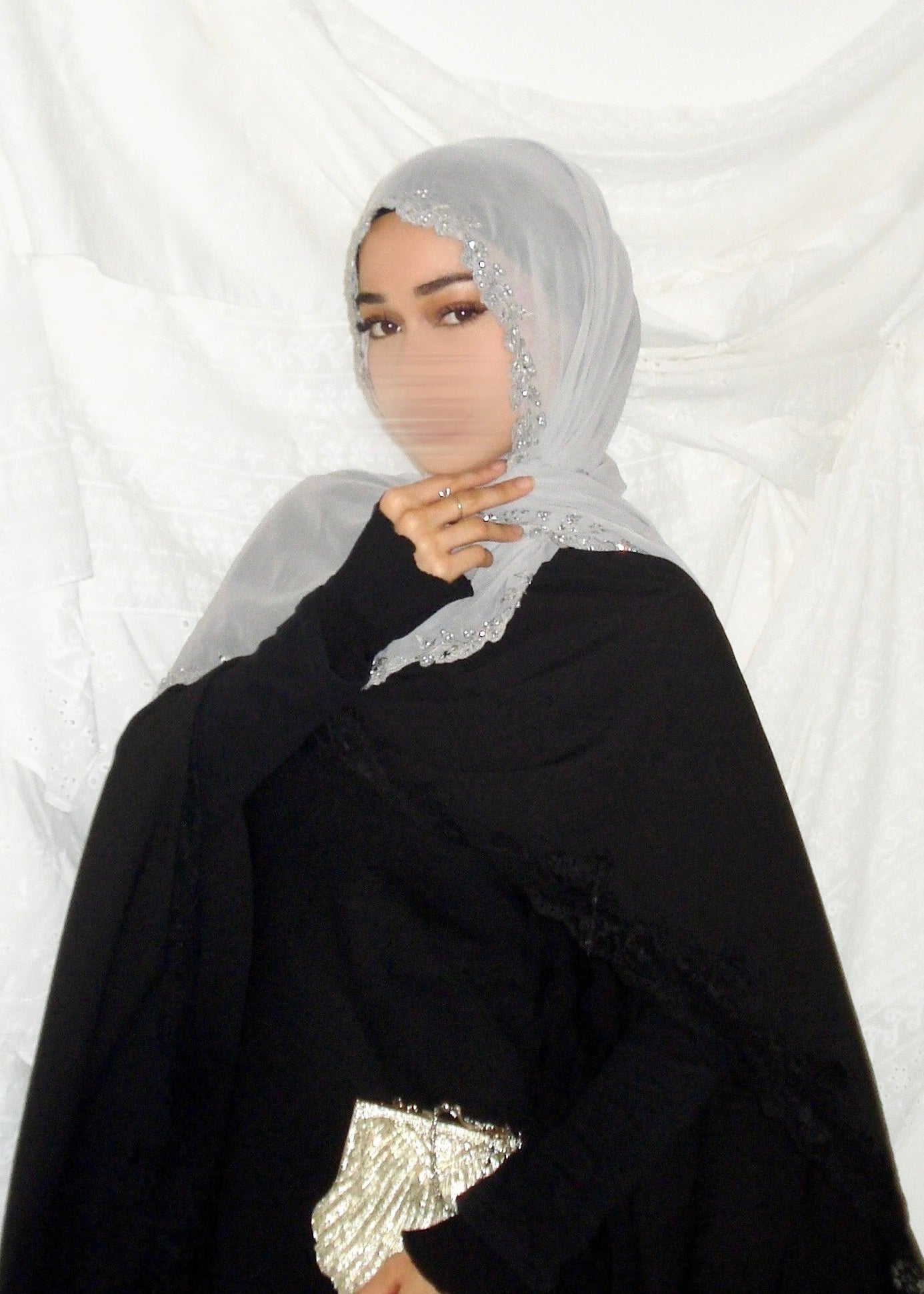 Celeste beaded hijab