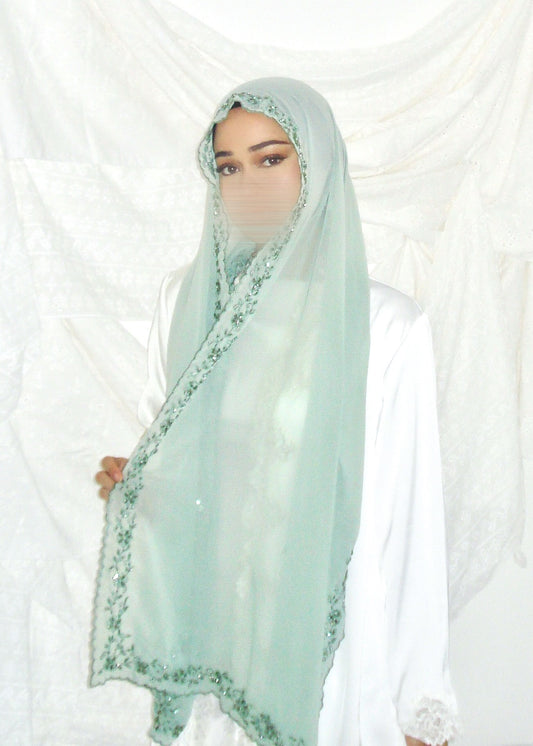 Pandan beaded hijab