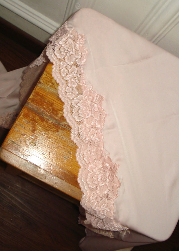 Petal Satin Lace scarf