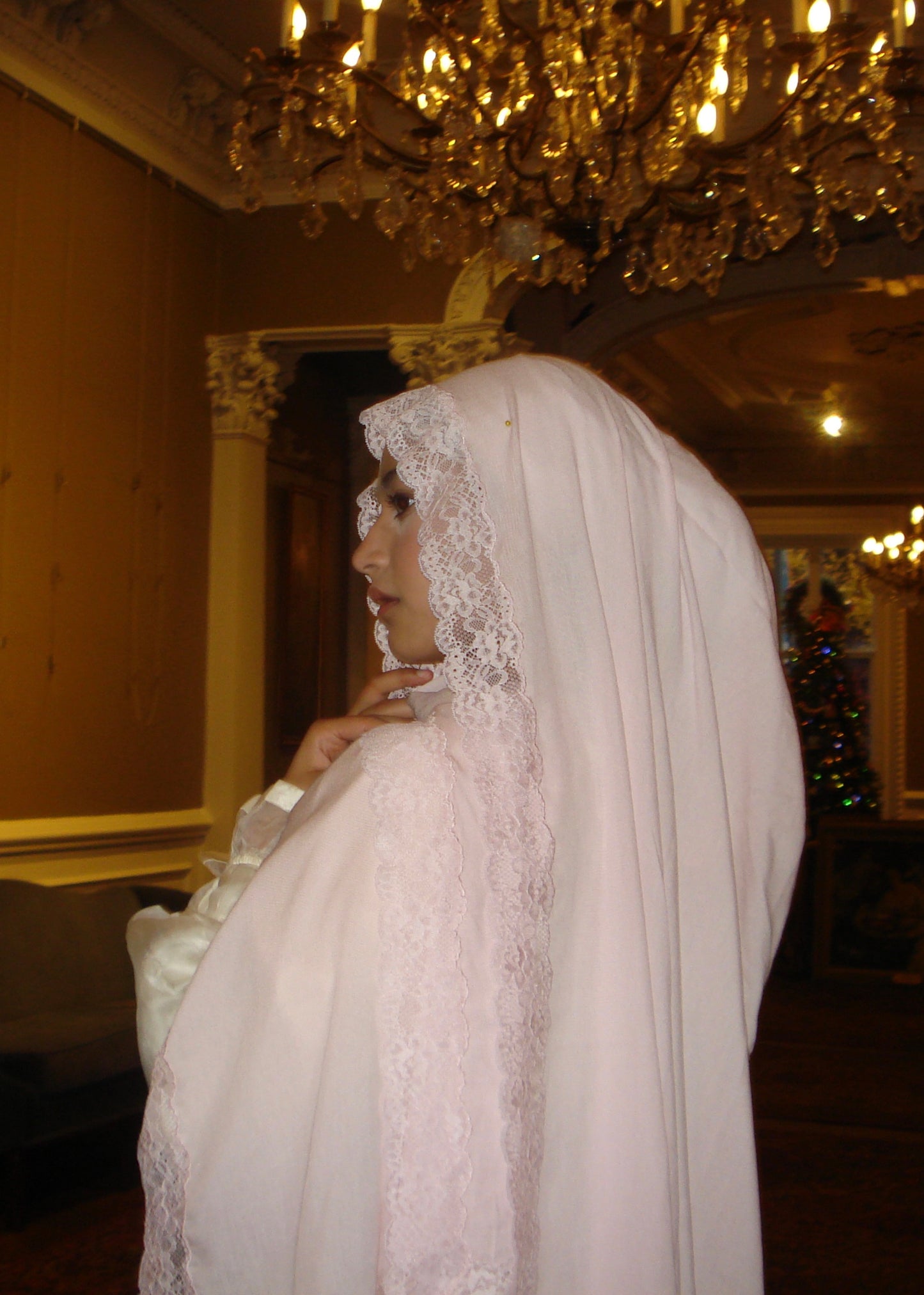 Petal full lace modal scarf