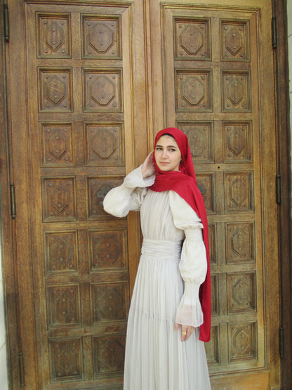Rose Satin Scarf